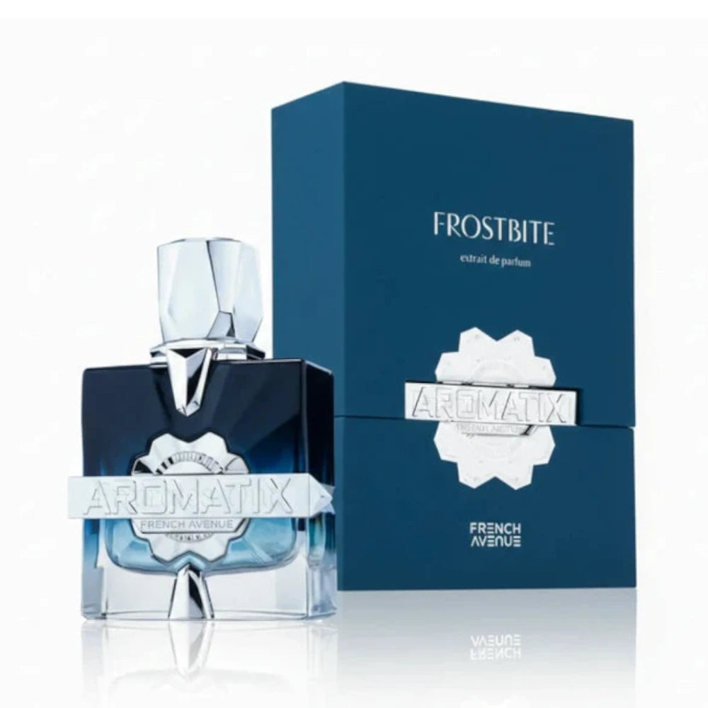 Aromatix X Forbidden Fruit de French Avenue, fragancia ámbar amaderada con moras, mango, manzana, bergamota, cardamomo, lavanda, violeta, vetiver y un fondo de ámbar, vainilla, sándalo, cedro, pachulí y musgo. Elegante y seductora.