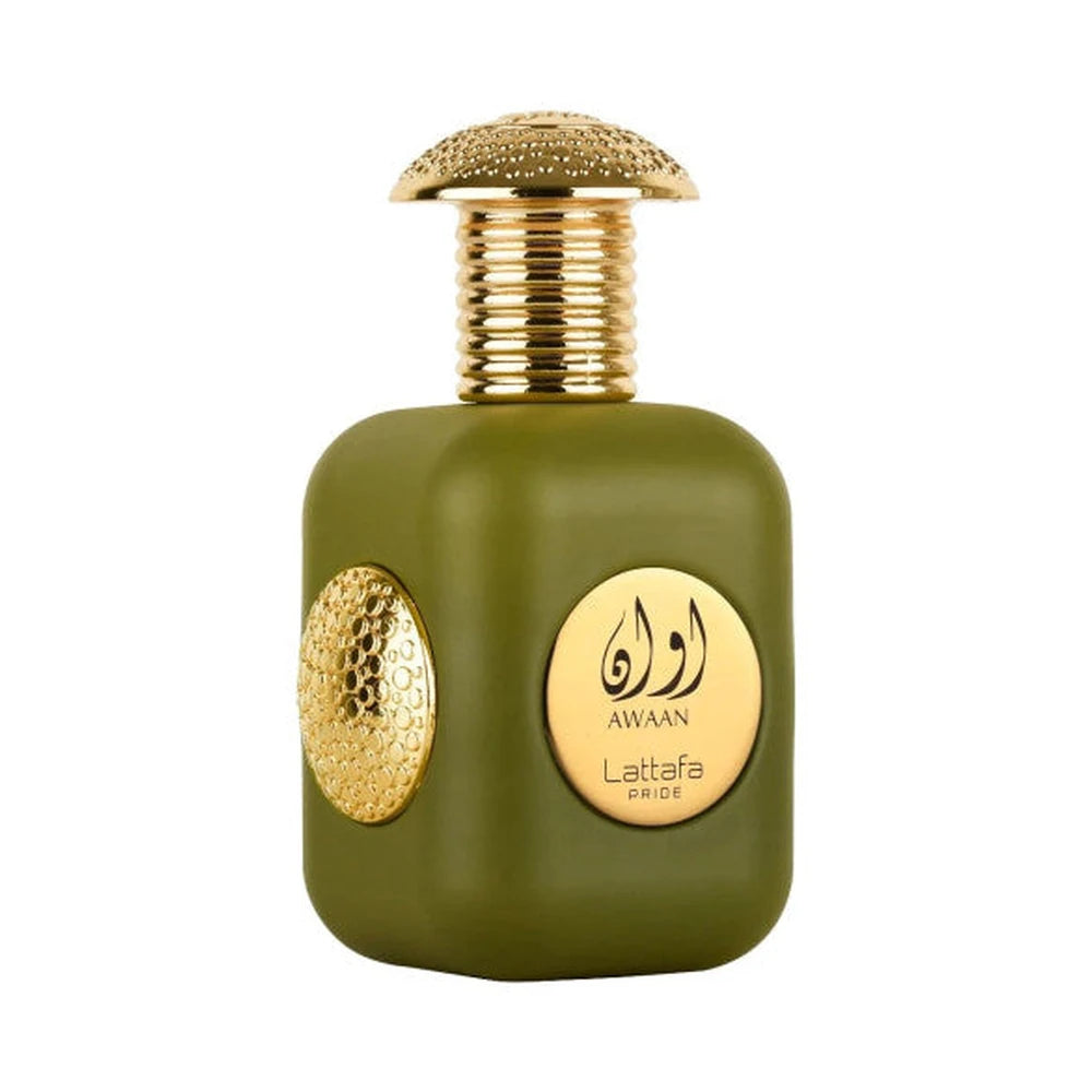Awaan de Lattafa, perfume árabe floral frutal de carácter luminoso, fresco y femenino