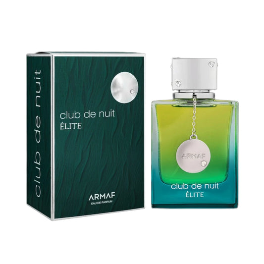 Club de Nuit Élite de Armaf con frasco y caja, perfume cítrico aromático masculino de 105 ml.