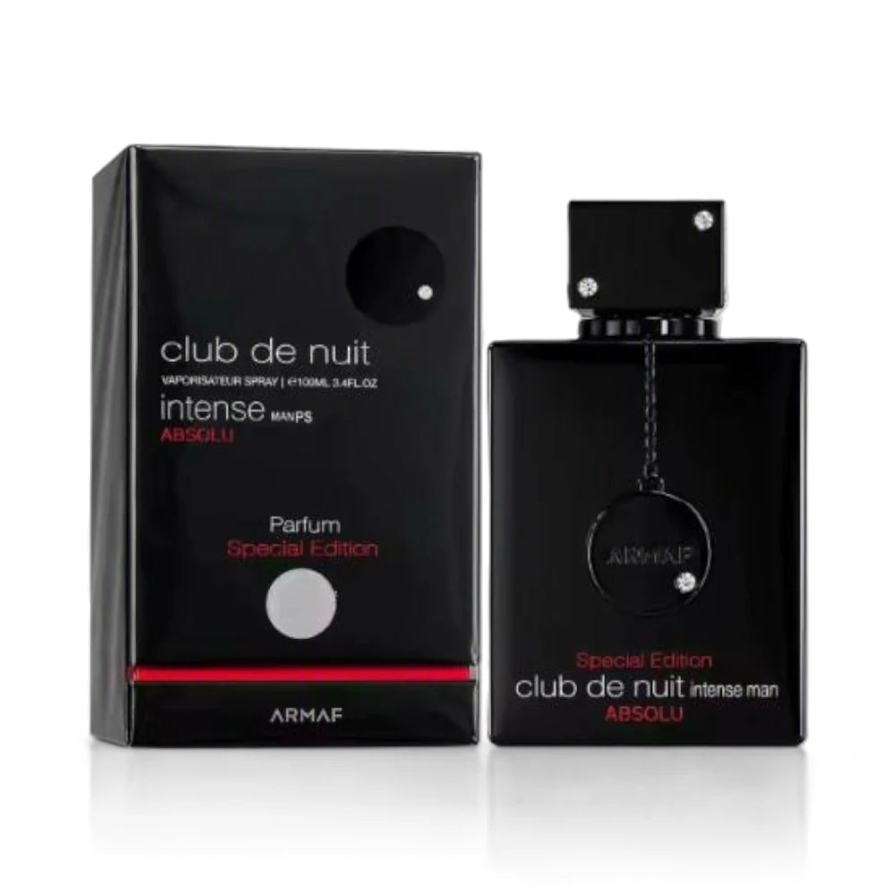 Club de Nuit Intense Man Absolu de Armaf, fragancia cítrica amaderada con piña, abedul y cuero.