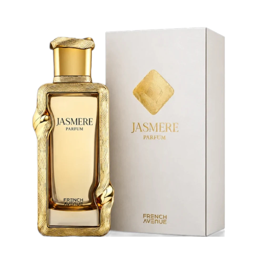 Jasmere de French Avenue: frasco y caja del perfume de 100 ml.