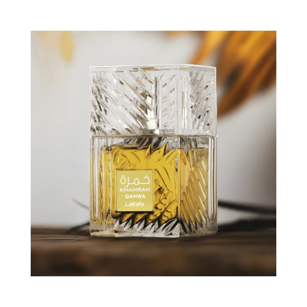 Khamrah Qahwa de Lattafa, perfume árabe aromático especiado de carácter intenso, sofisticado y cálido