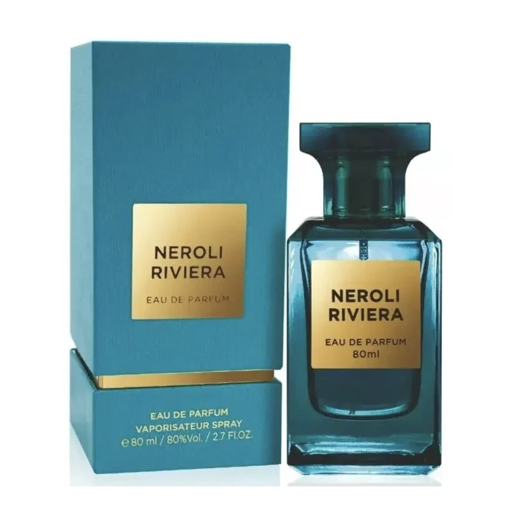 Neroli Riviera de Fragrance World, fragancia cítrica y floral con neroli, lavanda y almizcle. Perfecta para un estilo fresco, suave y sofisticado.