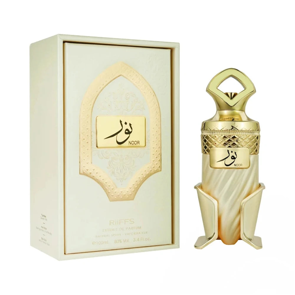 Noor de Riiffs Perfumes, perfume árabe gourmand floral de carácter dulce, gourmand y cremoso