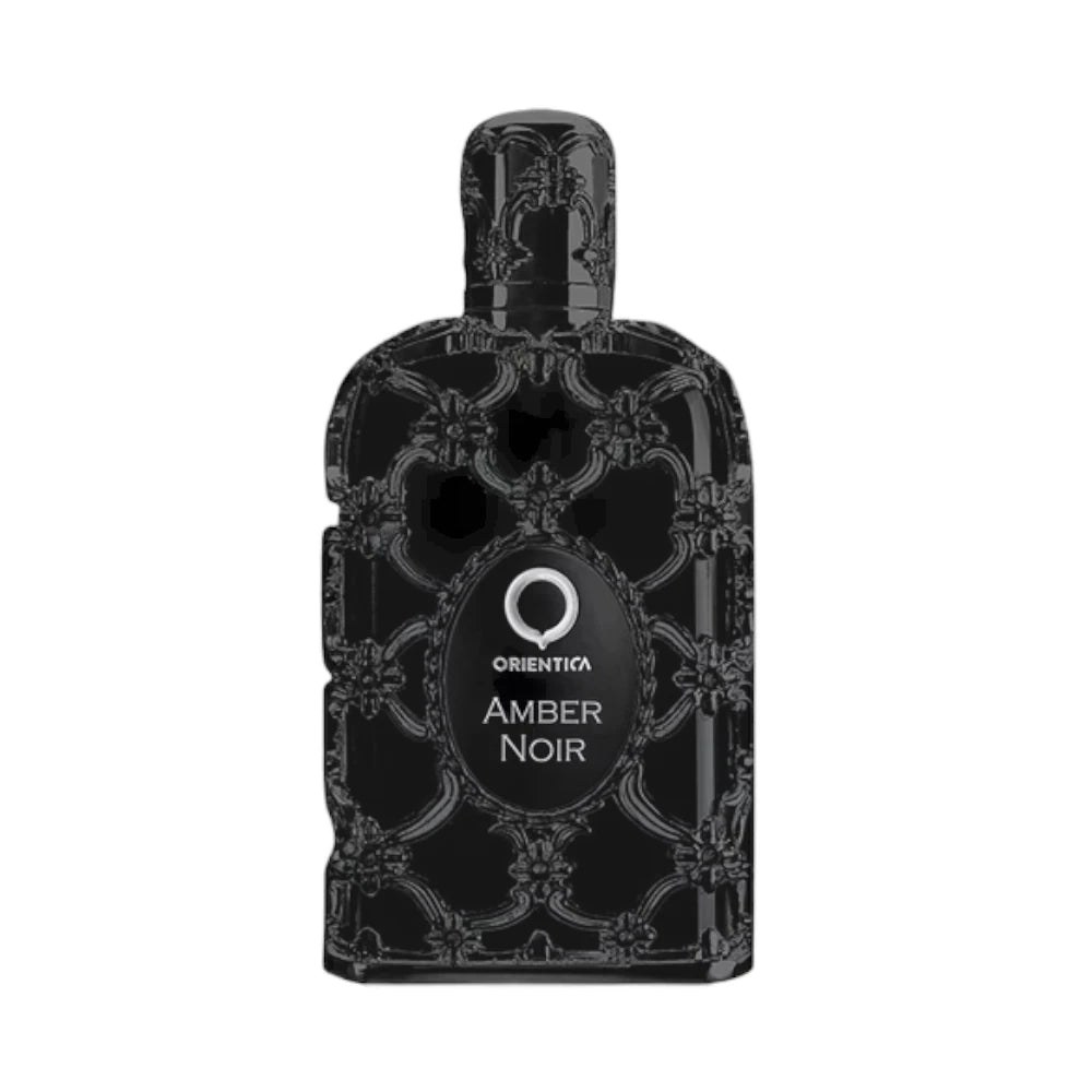 Amber Noir de Orientica, perfume oriental amaderado unisex con higo, elemí, lirio de los valles, sándalo, almizcle y cedro