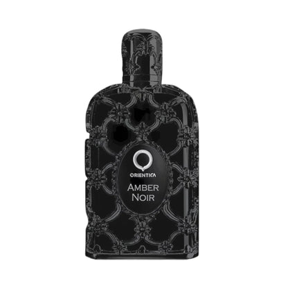 Amber Noir de Orientica, perfume oriental amaderado unisex con higo, elemí, lirio de los valles, sándalo, almizcle y cedro