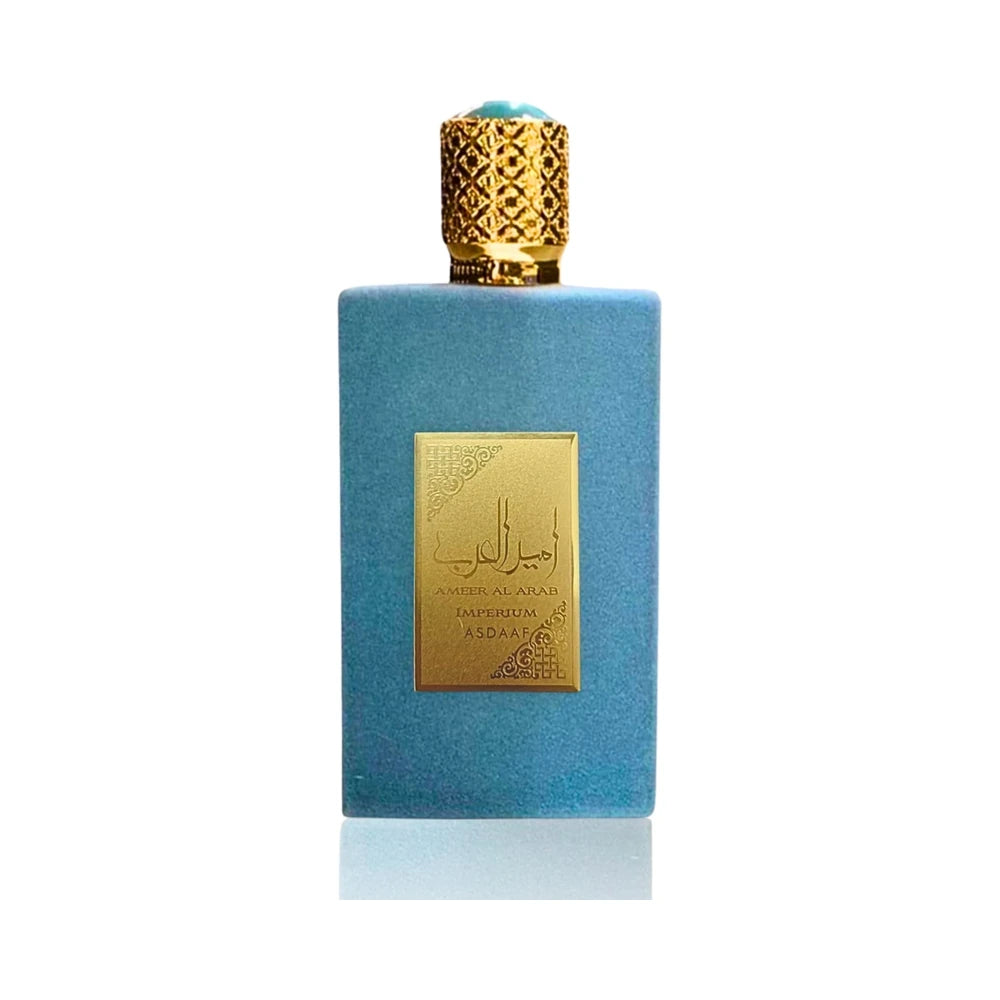 Ameer Al Arab Imperium de Asdaaf, perfume árabe amaderado aromático de carácter elegante, fresco y limpio