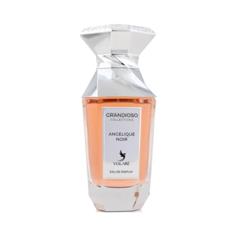Angelique Noir de Volaré, perfume floral avainillado unisex con angélica, pera, jazmín, vainilla y cedro