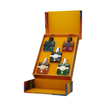 Aromatix Summer Vibes Yellow de French Avenue, set de cinco Extrait de Parfum de 30 ml con perfiles frescos y afrutados.