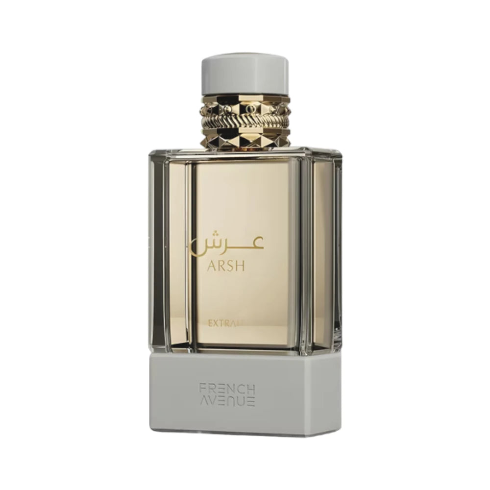 Arsh de French Avenue, fragancia aromática frutal con pomelo, almendra y vetiver. Elegante.
