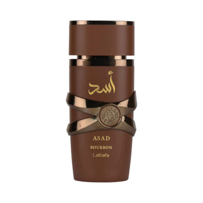 Asad Bourbon de Lattafa, perfume árabe floral gourmand de carácter cálido, dulce y gourmand