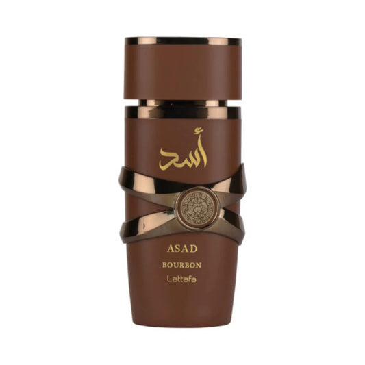 Asad Bourbon de Lattafa, perfume árabe floral gourmand de carácter cálido, dulce y gourmand