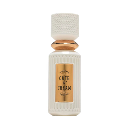Cafe N' Cream de Fragrance World, perfume oriental avainillado con café, amaretto, vainilla, galleta y ámbar