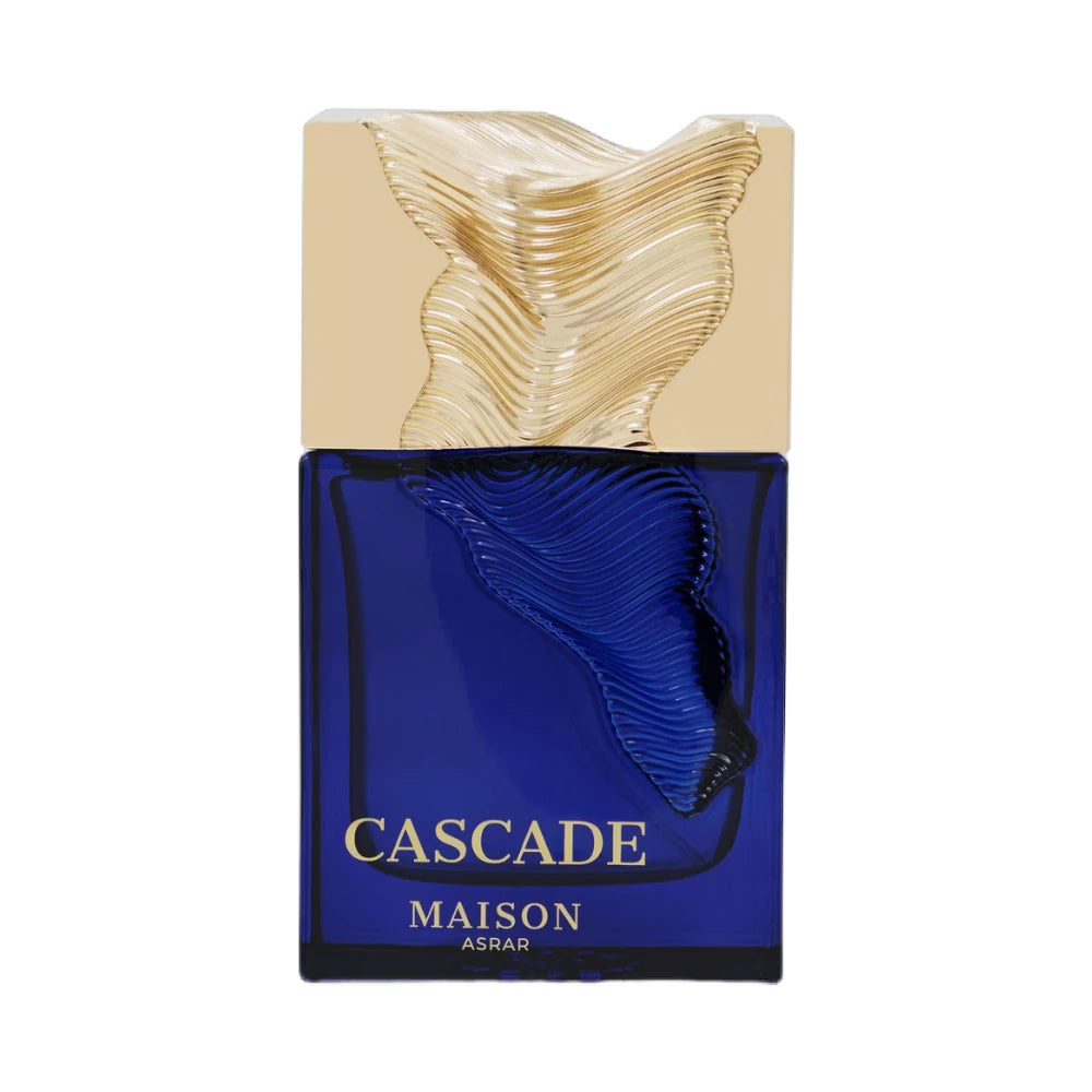 Cascade de Maison Asrar, fragancia aromática acuática con melón, limón, notas marinas y sándalo