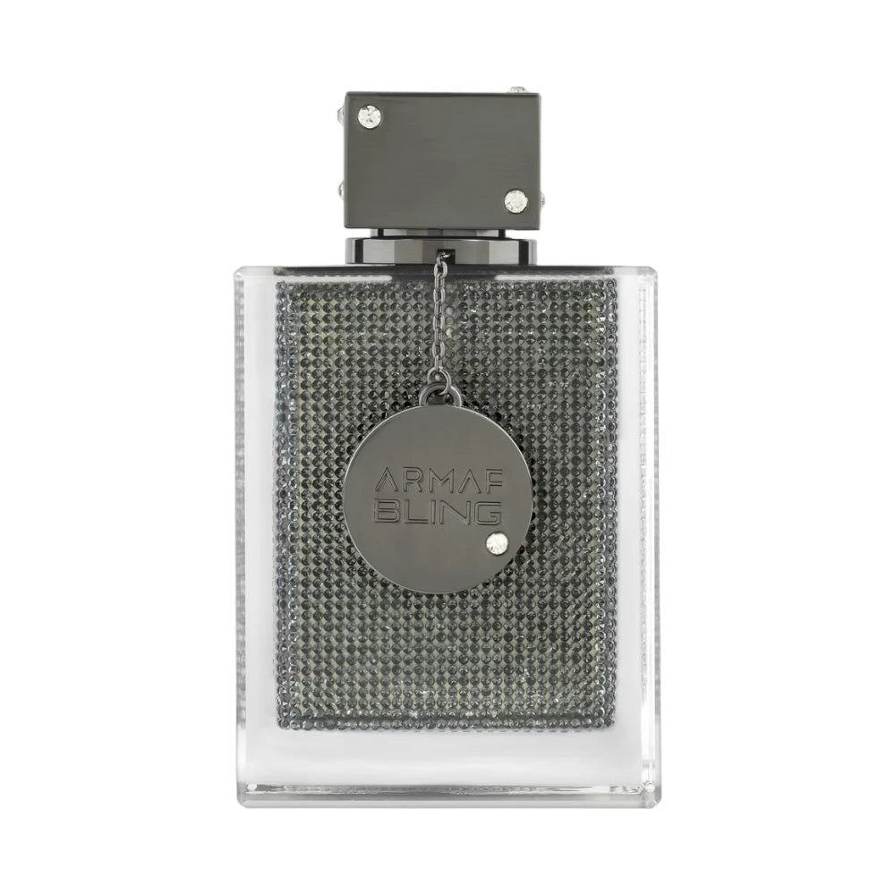 Club de Nuit Bling de Armaf, fragancia amaderada aromática con cítricos, prisma floral y vainilla.