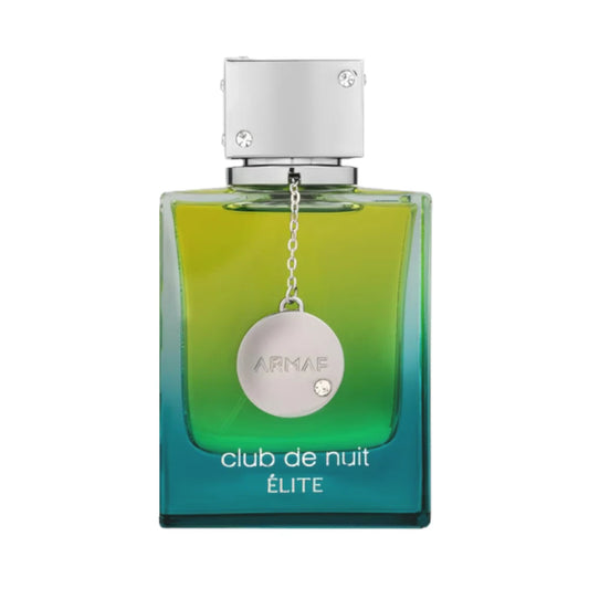 Club de Nuit Élite de Armaf, fragancia cítrica aromática con té verde, bergamota, rosa y vetiver.