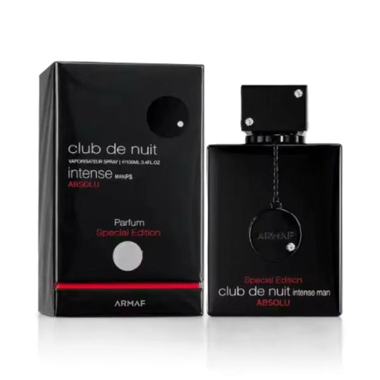 Club de Nuit Intense Man Absolu de Armaf, fragancia cítrica amaderada con piña, abedul y cuero.