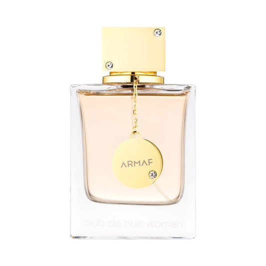 Club de Nuit Woman de Armaf, perfume árabe floral frutal de carácter elegante, femenino y luminoso