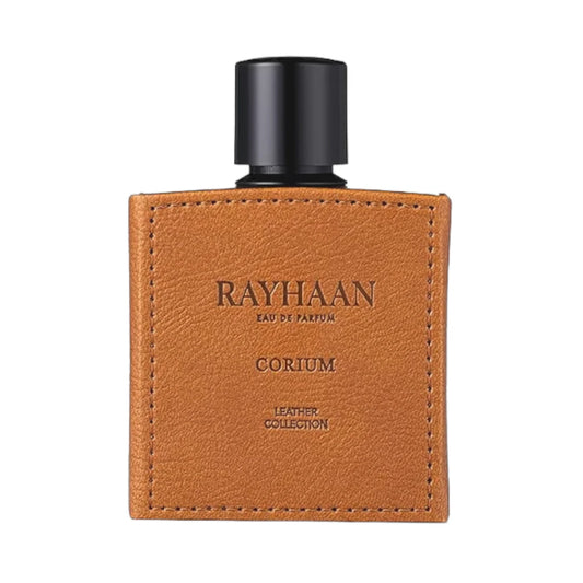 Corium de Rayhaan, fragancia de cuero amaderada con castaña, salvia y vainilla. Cálida y elegante.