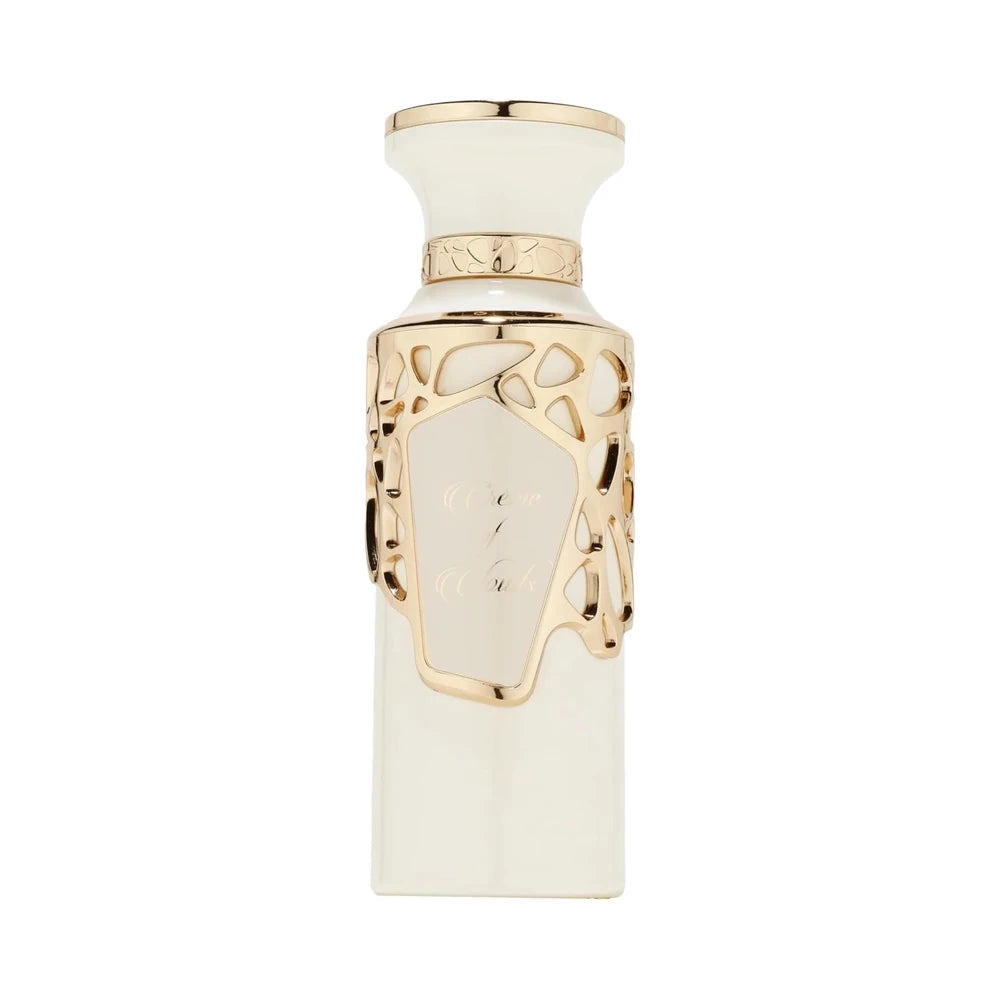 Creme Of Clouds de Fragrance World, perfume árabe gourmand almizclado de carácter sofisticado, cálido y femenino