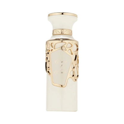 Creme Of Clouds de Fragrance World, perfume árabe gourmand almizclado de carácter sofisticado, cálido y femenino