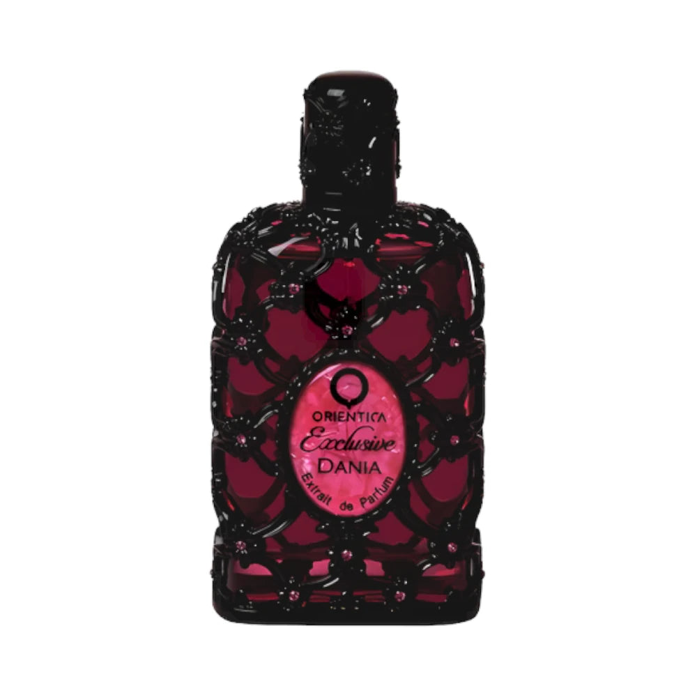 Dania de Orientica, perfume oriental floral con melocotón, gardenia, vainilla, nardo, coco, sándalo y ámbar