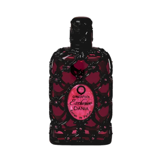 Dania de Orientica, perfume oriental floral con melocotón, gardenia, vainilla, nardo, coco, sándalo y ámbar