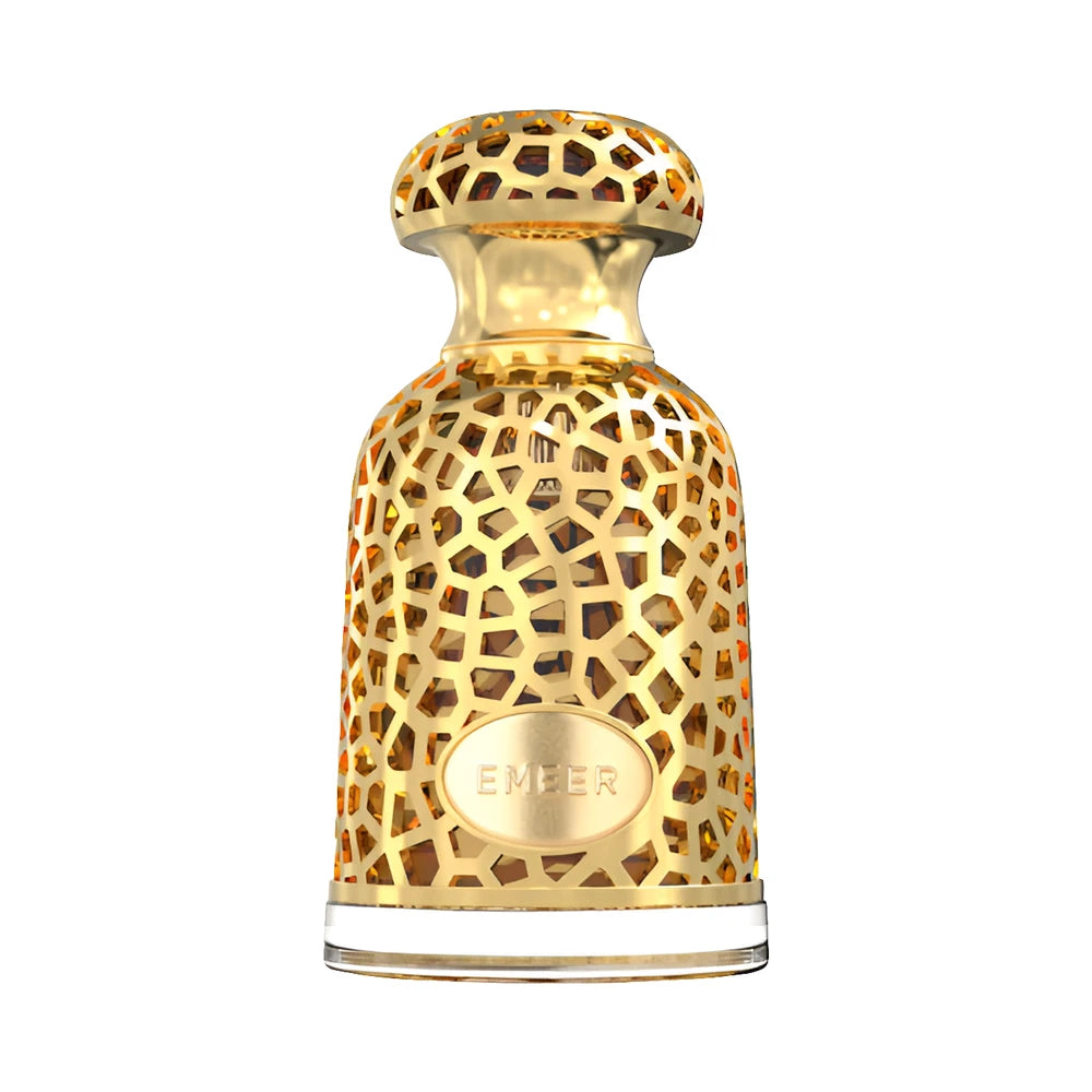 Emeer de Lattafa, perfume árabe ambarado amaderado especiado de carácter elegante, cálido y especiado