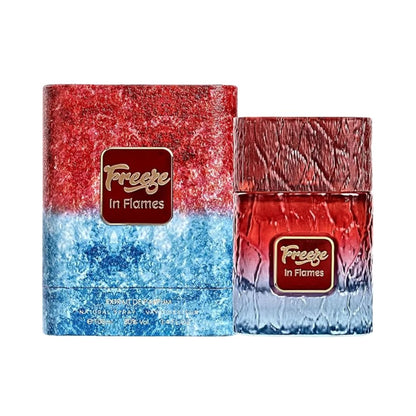 Freeze in Flames de Riiffs, fragancia aromática frutal con frambuesa, menta verde y cedro.