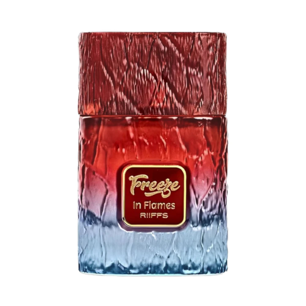Freeze in Flames de Riiffs, fragancia aromática frutal con frambuesa, menta verde y cedro.