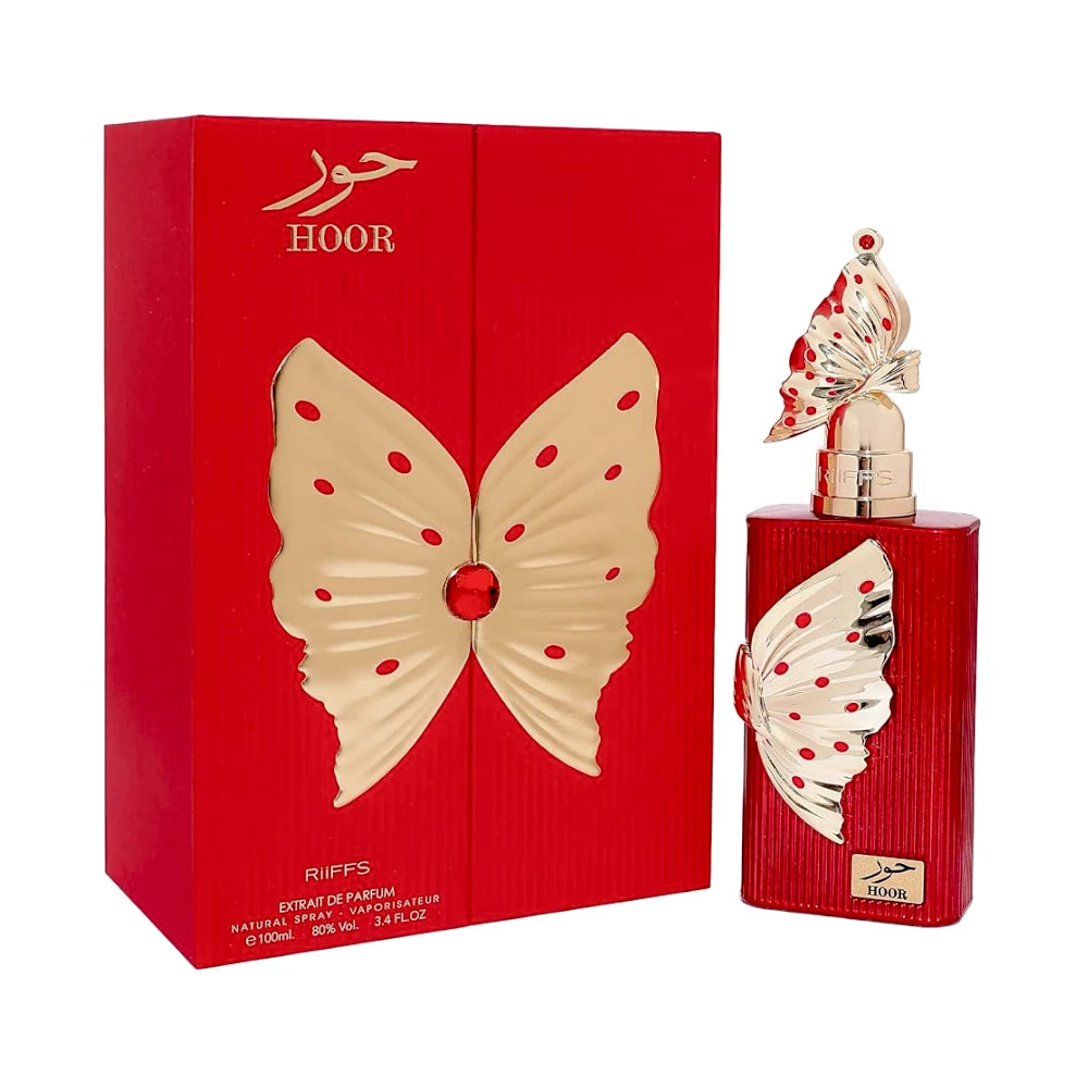 Hoor de Riiffs: frasco y caja del perfume de 100 ml.