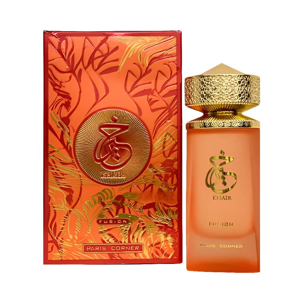 Khair Fusion de Paris Corner, perfume árabe floral frutal de carácter elegante, cremoso y fresco