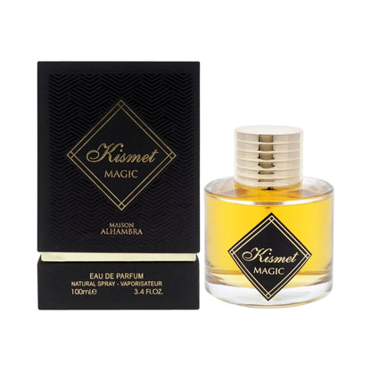 Kismet Magic de Maison Alhambra, perfume árabe ambarado vainilla de carácter elegante, sofisticado y cálido