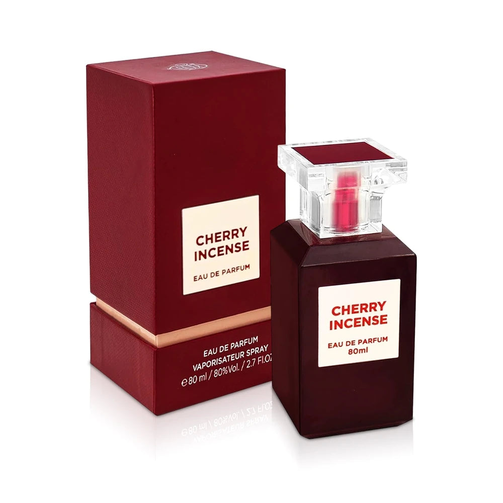 Lush Cherry de Fragrance World, perfume árabe ambarado floral de carácter cálido, dulce y luminoso