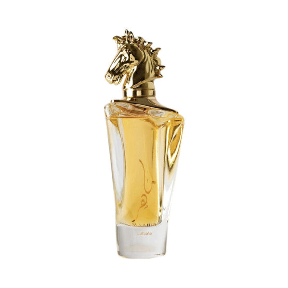 Maahir Gold de Lattafa, perfume árabe ambarado floral de carácter cálido, luminoso y cremoso
