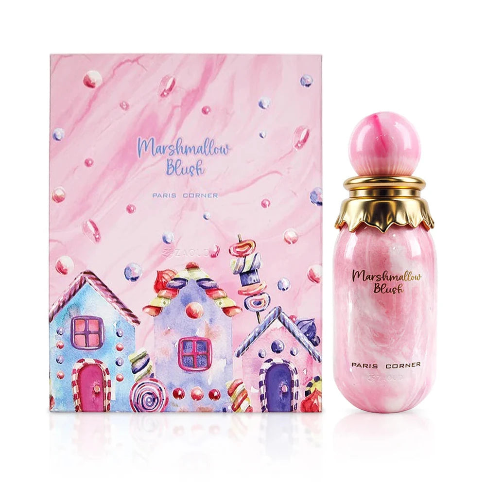Marshmallow Blush de Paris Corner, perfume árabe floral gourmand de carácter elegante, cálido y gourmand