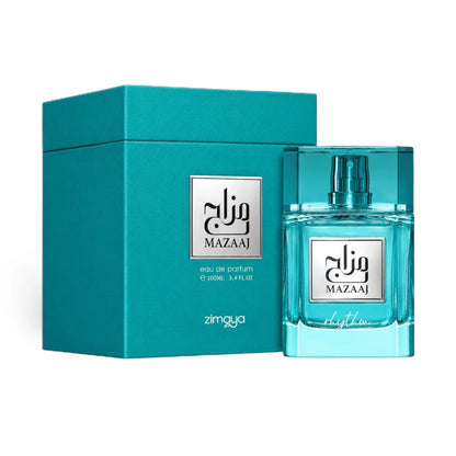 Mazaaj Rhythm de Zimaya, fragancia cítrica aromática con pomelo, manzana verde y almizcle.