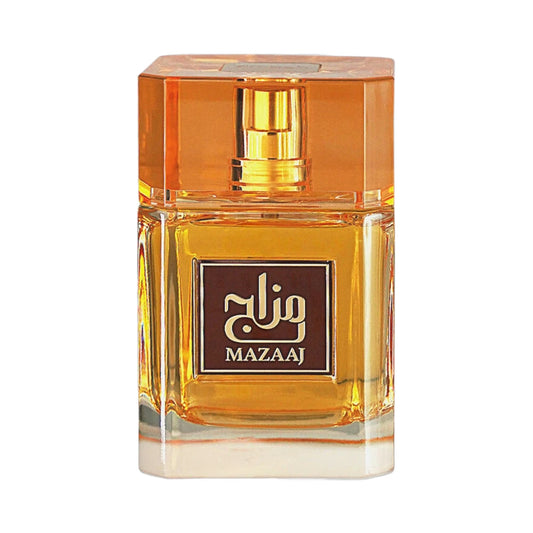 Mazaaj de Zimaya, fragancia ambarada amaderada con caramelo, canela y roble. Cálida y elegante.