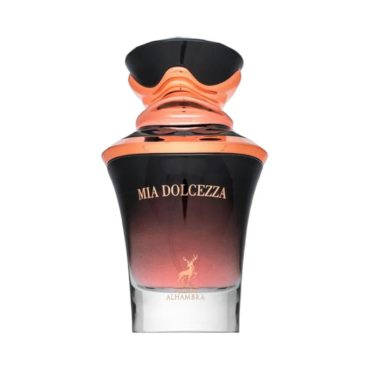 Mia Dolcezza de Maison Alhambra, fragancia oriental floral con grosellas negras, nardos, jazmín y vainilla