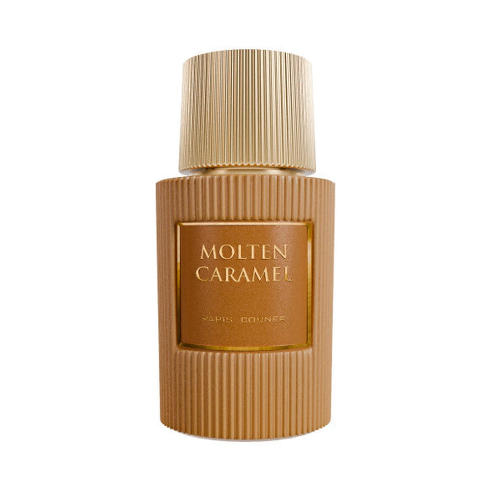 Molten Caramel de Paris Corner, perfume árabe ambarado vainilla de carácter sofisticado, cálido y dulce