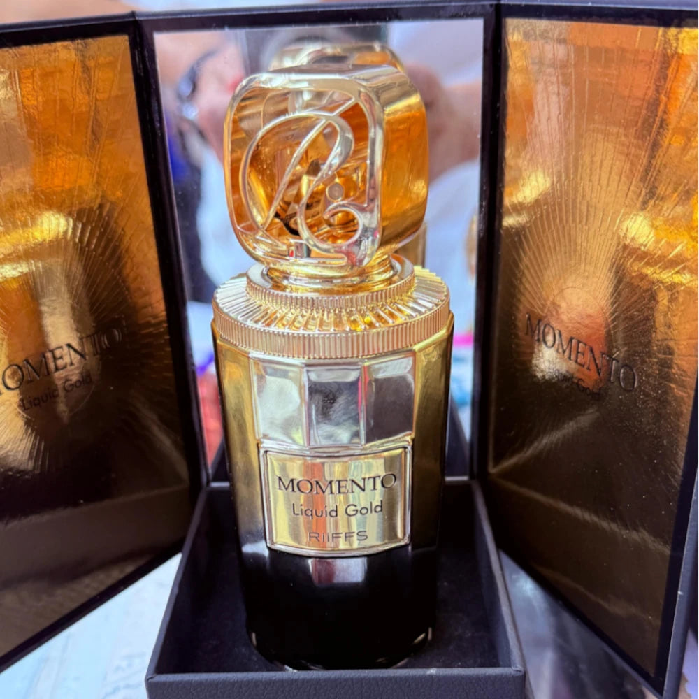 Momento Liquid Gold de Riiffs: Detalle del perfume