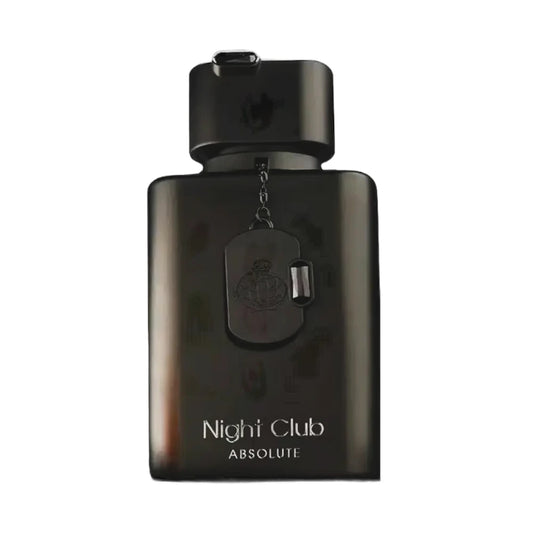 Night Club Absolute de Fragrance World, fragancia amaderada aromática con grosella negra, jazmín y ámbar.