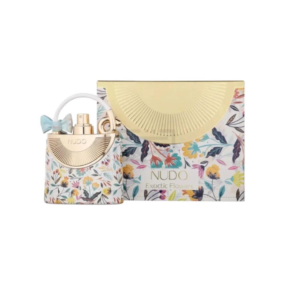Nudo Exotic Flowers de Fragrance World, perfume árabe aromático especiado de carácter elegante, cálido y aromático