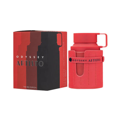 Odyssey Artisto de Armaf, fragancia tropical y especiada con fondo gourmand. Ideal para quienes buscan un aroma creativo, dulce y con carácter.