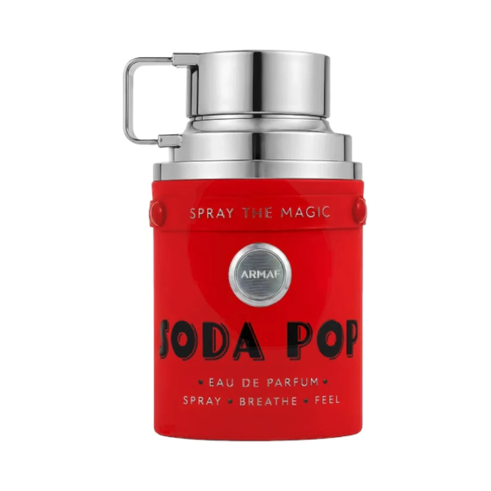 Odyssey Soda Pop de Armaf, fragancia cítrica gourmand con cola, jengibre, menta y vainilla. Chispeante, fresca y divertida.