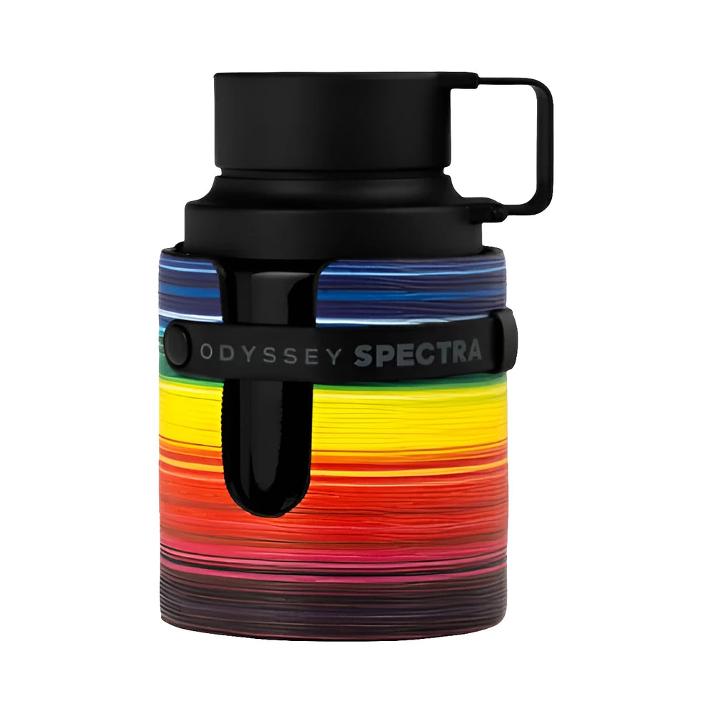 Odyssey Spectra de Armaf, perfume árabe floral frutal gourmand de carácter elegante, cálido y luminoso