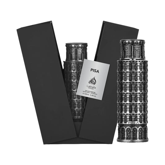 Pisa Lattafa Pride de Lattafa, perfume árabe aromático frutal de carácter elegante, sofisticado y cálido