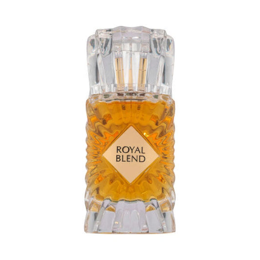 Royal Blend de Fragrance World, perfume árabe amaderado especiado de carácter cálido, dulce y especiado