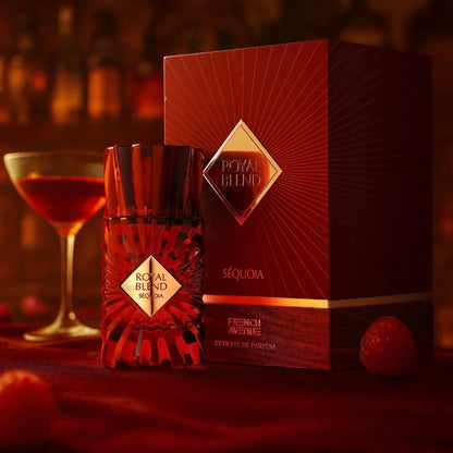 Royal Blend Sequoia de French Avenue es una fragancia licorosa con frambuesa, coñac, musgo y praliné. Estilo sofisticado, cálido y envolvente.