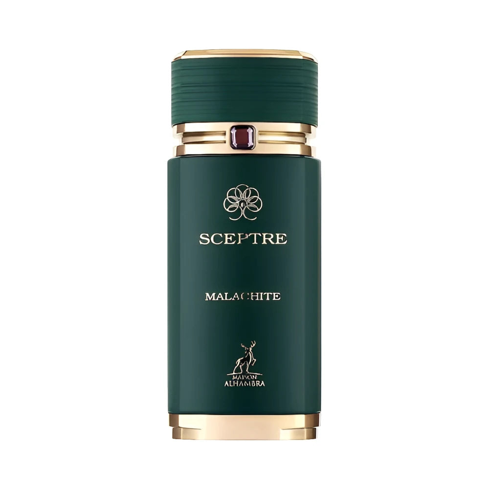 Sceptre Malachite de Maison Alhambra, perfume árabe ambarado amaderado de carácter sofisticado, luminoso y fresco